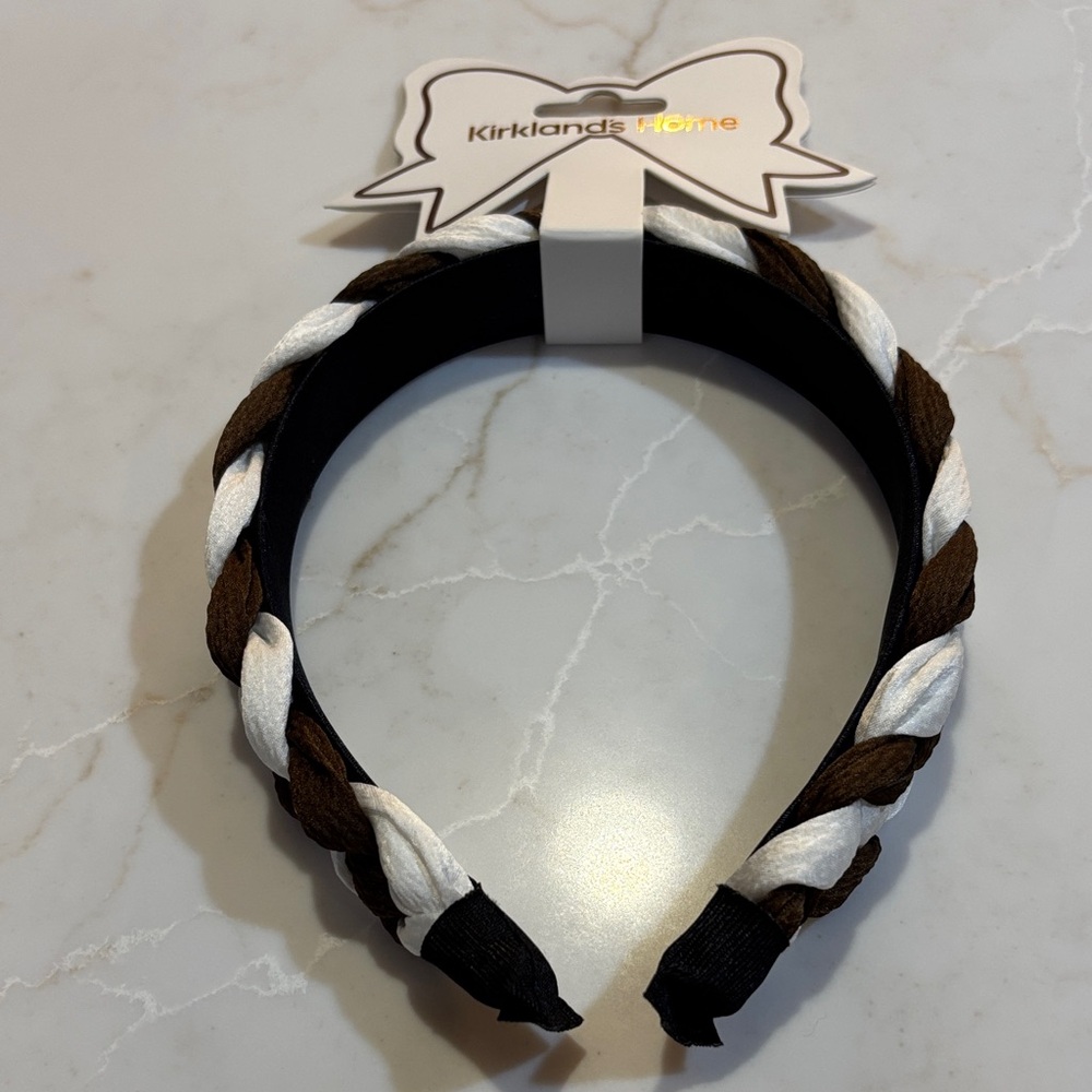 Kirkland's Home Braided Headbands Bundle- Black and White -Brown and White NWT - Picture 4 of 4